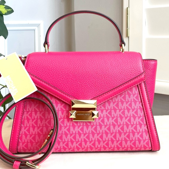 🌸NeW! Michael Kors Whitney Flap Satchel - Picture 2 of 10